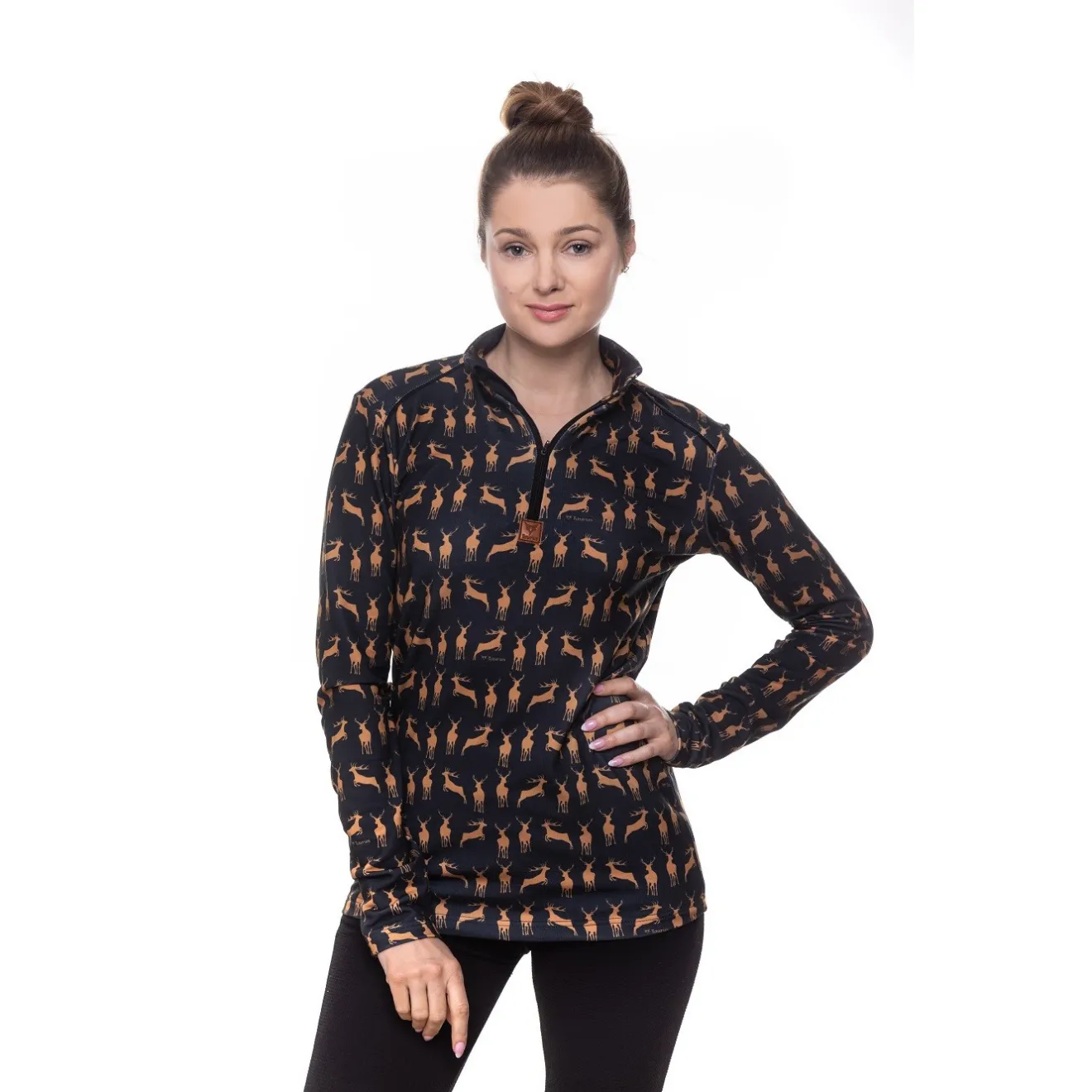 bluza_damska_taurus_deer__0.webp Taurus Bluzy, Bluzy Polarowe | Bielizna Myśliwska | Bluza damska DEER ZIP TA-039-02