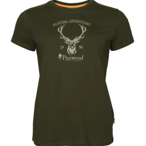 Damskie Pinewood Koszulki, Bluzki Damskie | Koszulki Myśliwskie | Damski T-SHIRT RED DEER 3452