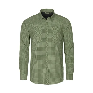 Pinewood Koszule | Koszule | Koszula męska NATURESAFE 5341 Pine Green/Offwhite (760)