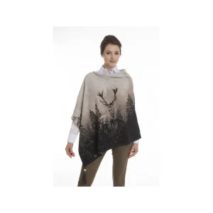 Damskie Taurus Swetry Damskie | Swetry Myśliwskie | Ponczo Deer Brown TA-090-03