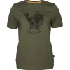 Damskie Pinewood Koszulki, Bluzki Damskie | Koszulki Myśliwskie | T-SHIRT 3455 ROE DEER